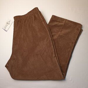 NWT Alfred Dunner Corduroy Pants Size 18 Short High Rise Straight Leg Spruce